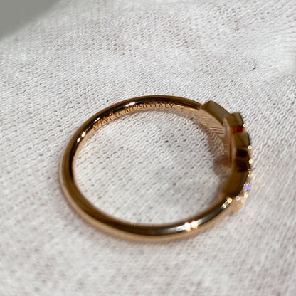 [Resenly Jewelry] WIRE RING DIAMOND PINK GOLD