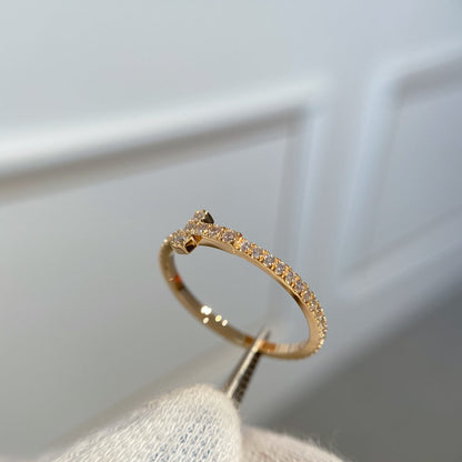 [Resenly Jewelry]T RING DIAMOND PINK GOLD