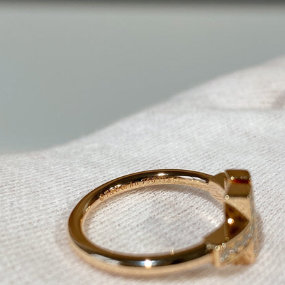 [Resenly Jewelry]T WIRE MOP DIAMOND RING PINK GOLD