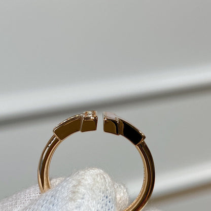 [Resenly Jewelry]T WIRE MOP DIAMOND RING PINK GOLD
