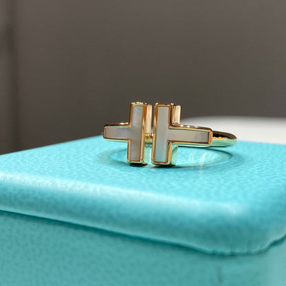 [Resenly Jewelry] WIRE MOP RING PINK GOLD
