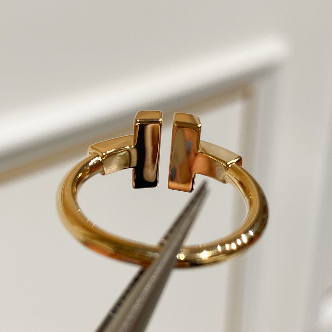 [Resenly Jewelry] WIRE MOP RING PINK GOLD