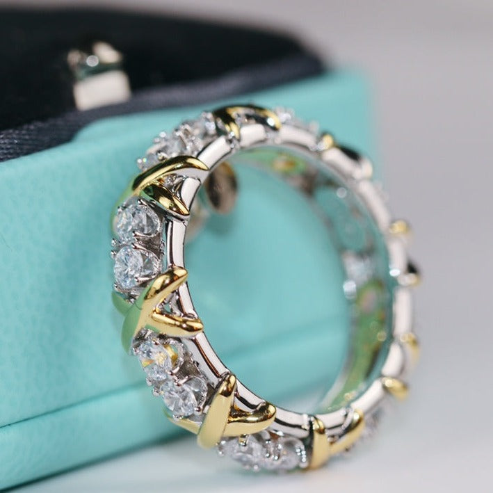[Resenly Jewelry]SIXTEEN STONE RING GOLD