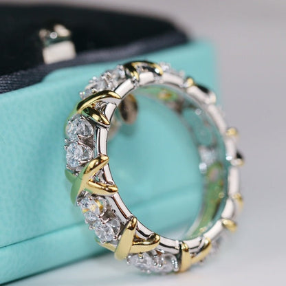 [Resenly Jewelry]SIXTEEN STONE RING GOLD