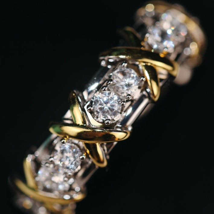 [Resenly Jewelry]SIXTEEN STONE RING GOLD