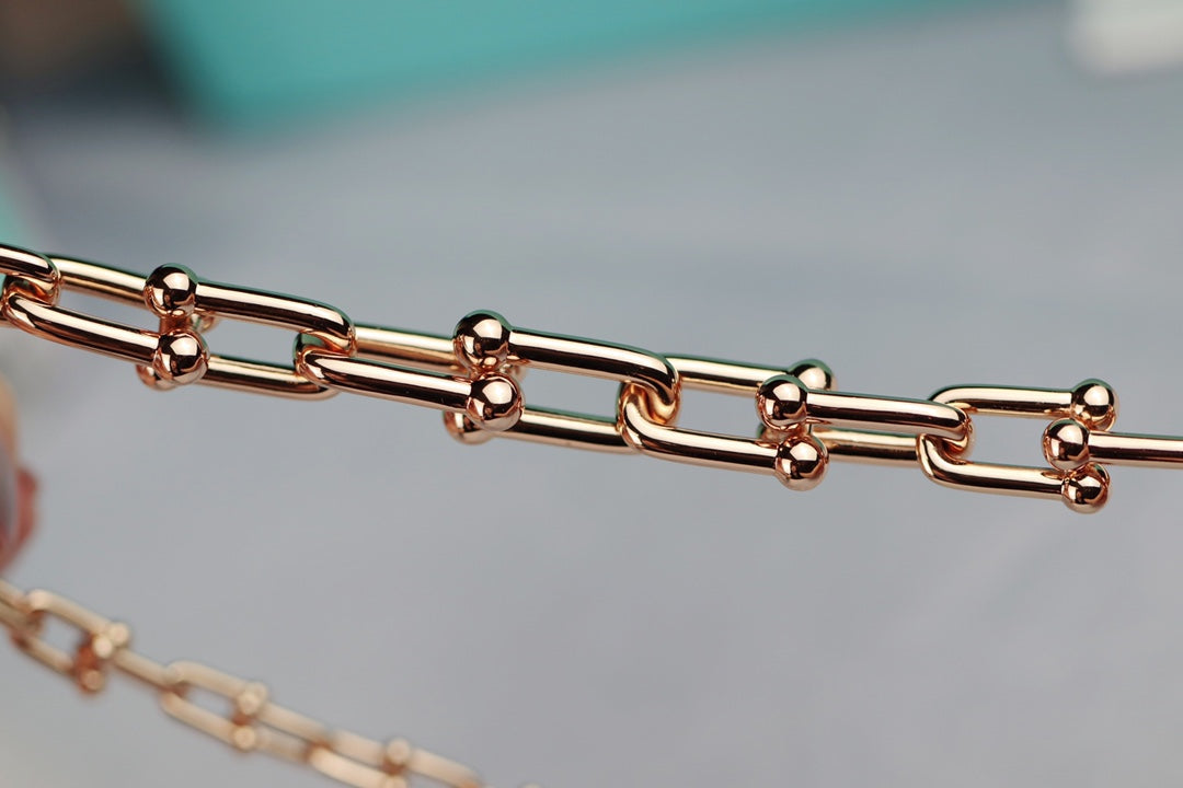 [Resenly Jewelry]HARDWEAR LINK GOLD NECKLACE