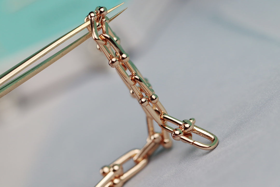 [Resenly Jewelry]HARDWEAR LINK GOLD NECKLACE