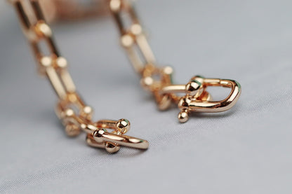[Resenly Jewelry]HARDWEAR LINK GOLD NECKLACE