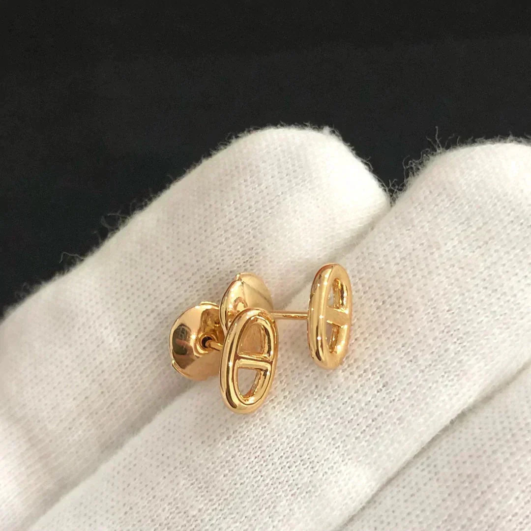 [Resenly Jewelry]CHAINE SMALL EARRINGS GOLD AND SILVER
