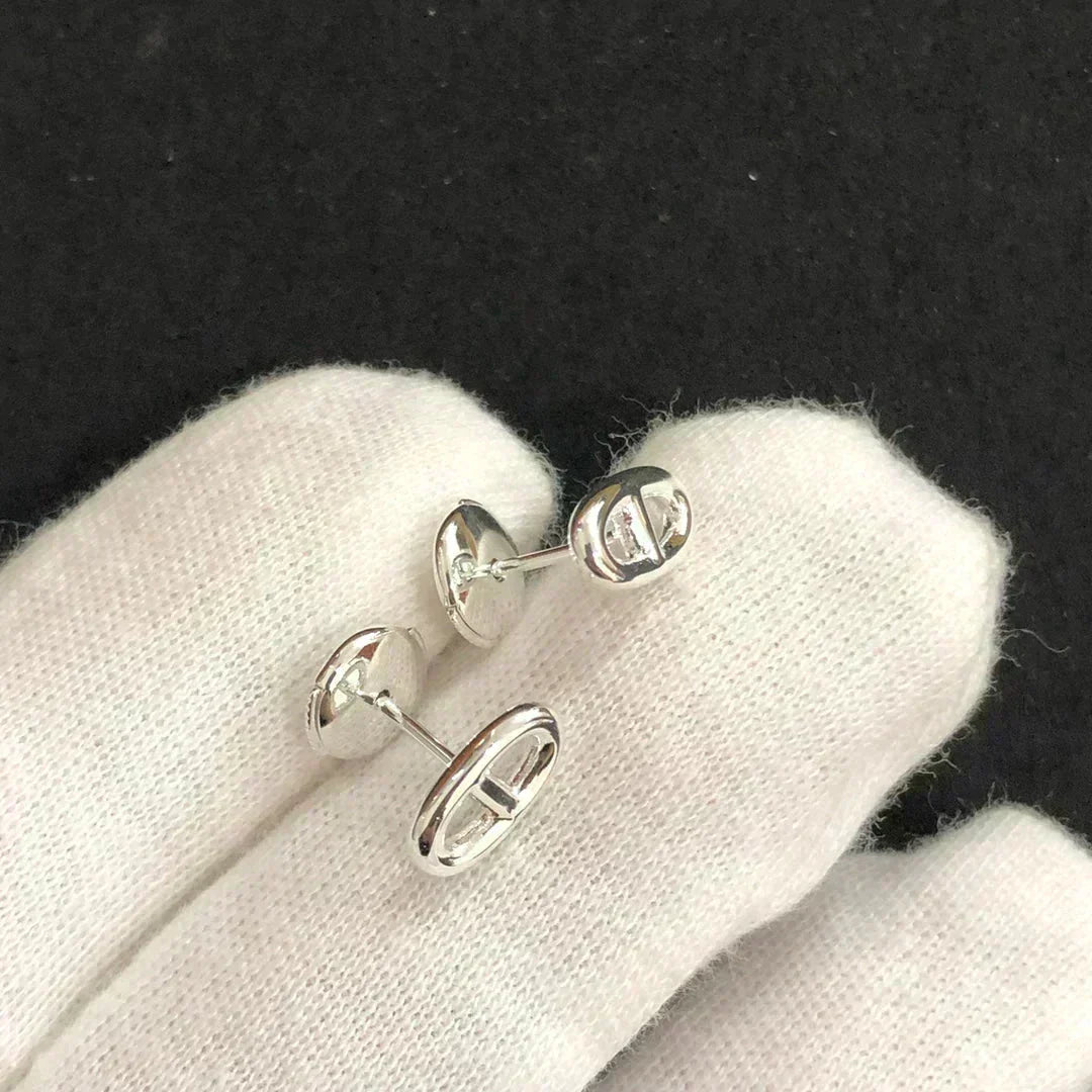 [Resenly Jewelry]CHAINE SMALL EARRINGS GOLD AND SILVER