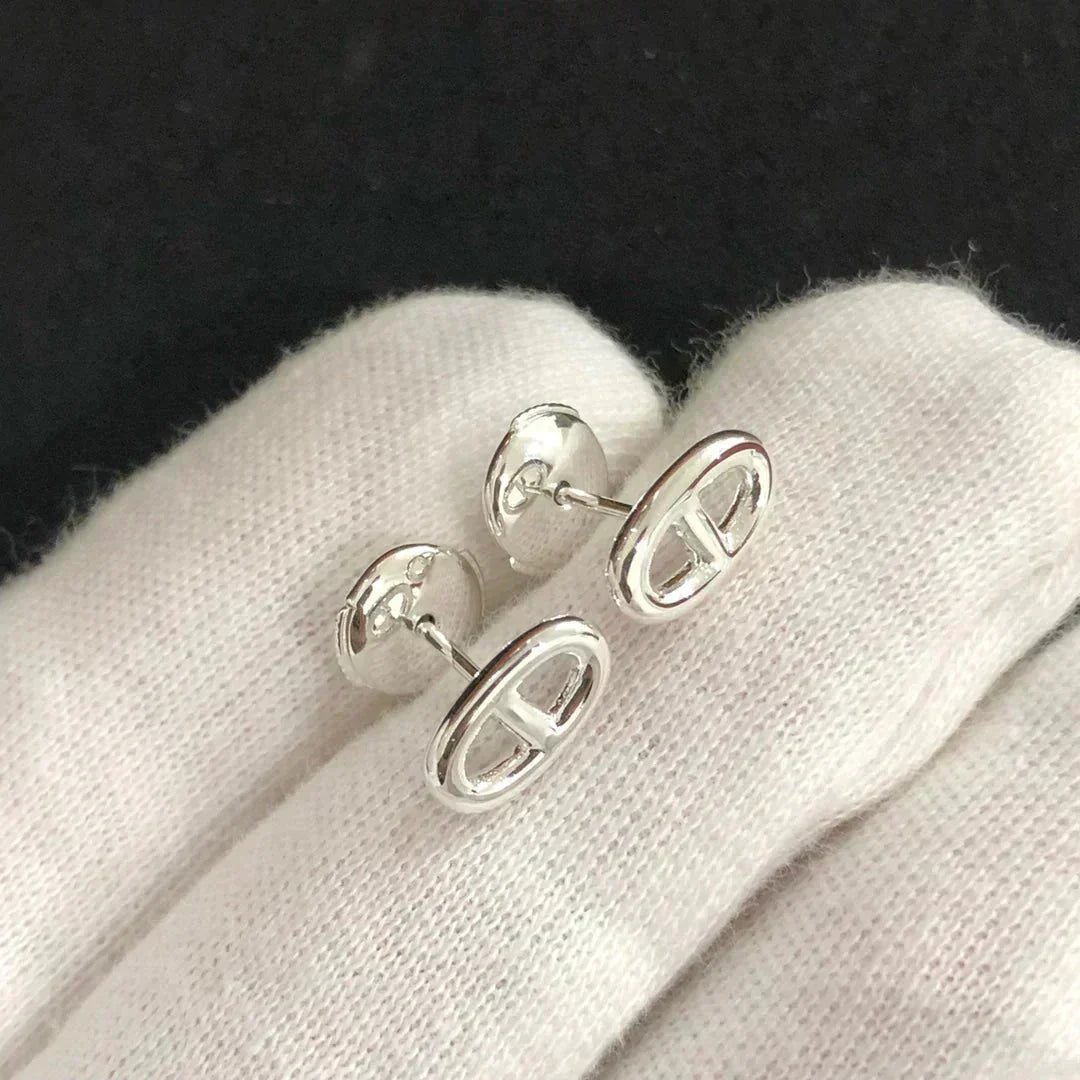 [Resenly Jewelry]CHAINE SMALL EARRINGS GOLD AND SILVER