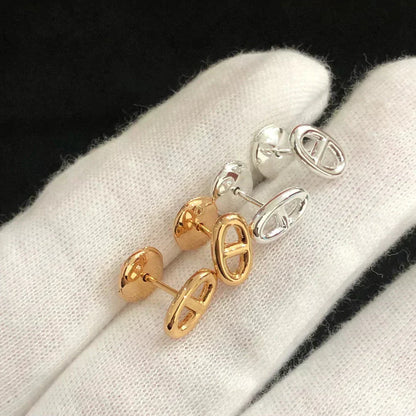 [Resenly Jewelry]CHAINE SMALL EARRINGS GOLD AND SILVER