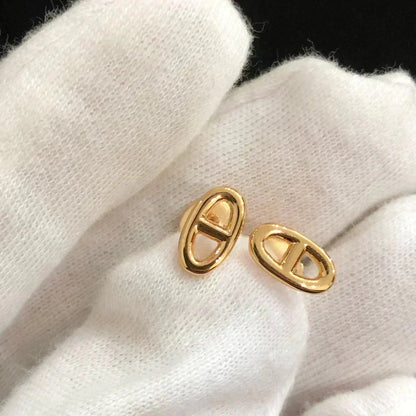 [Resenly Jewelry]CHAINE SMALL EARRINGS GOLD AND SILVER