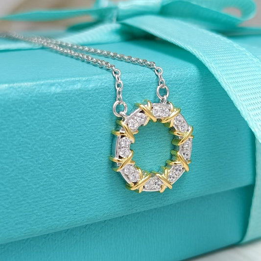 [Resenly Jewelry]SIXTEEN STONE NECKLACE GOLD