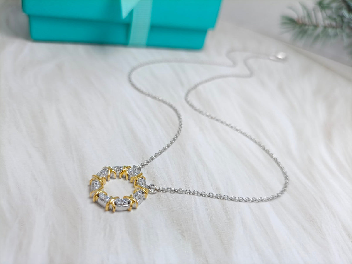 [Resenly Jewelry]SIXTEEN STONE NECKLACE GOLD