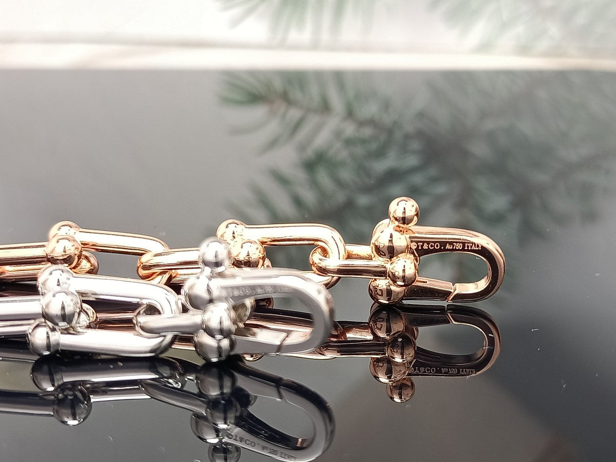 [Resenly Jewelry]HARDWEAR BRACELET PINK GOLD AND SILVER DIAMOND