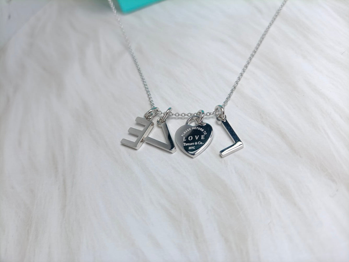 [Resenly Jewelry]LOVE TEXT PEDANT NECKLACE