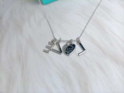 [Resenly Jewelry]LOVE TEXT PEDANT NECKLACE