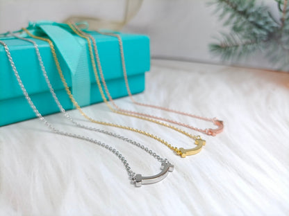 [Resenly Jewelry]MINI SMILE PEDANT NECKLACE