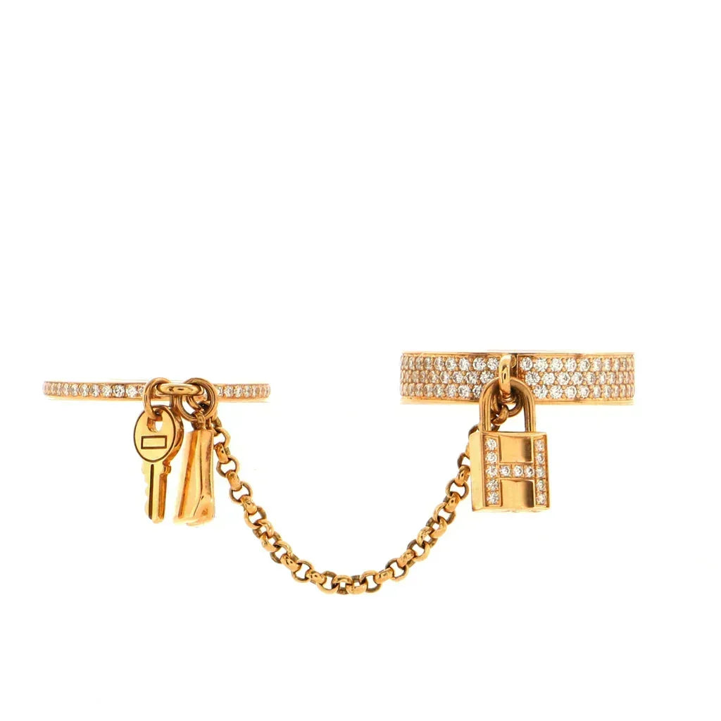 [Resenly Jewelry]HM KELLY CLOCHETTE DOUBLE RING IN  WITH DIAMONDS