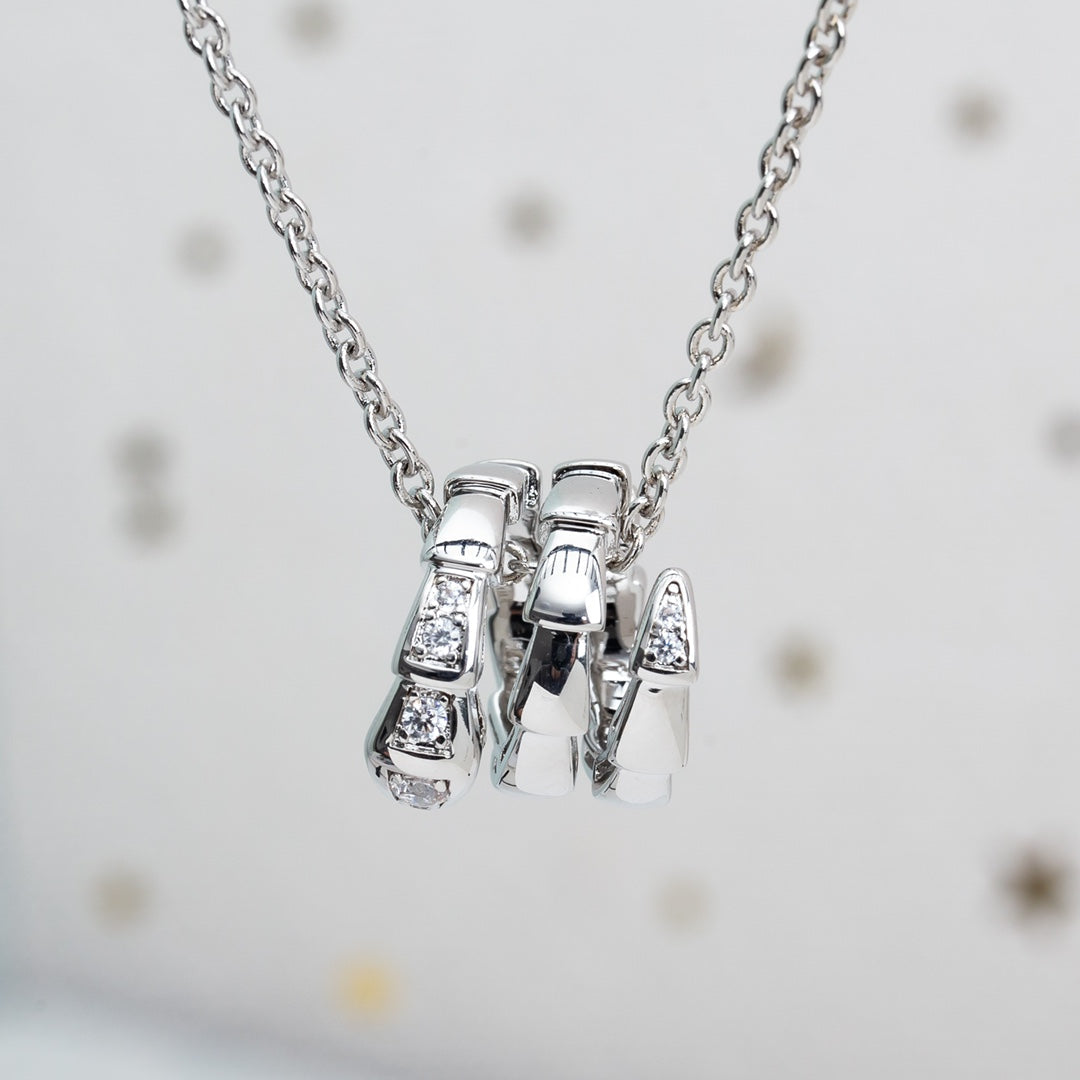 [Resenly Jewelry]SERPENTI SILVER NECKLACE DIAMOND