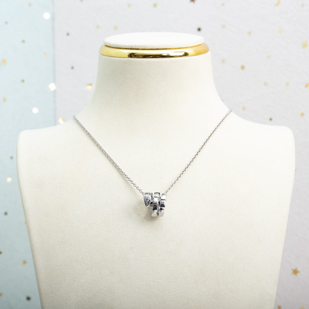 [Resenly Jewelry]SERPENTI SILVER NECKLACE DIAMOND