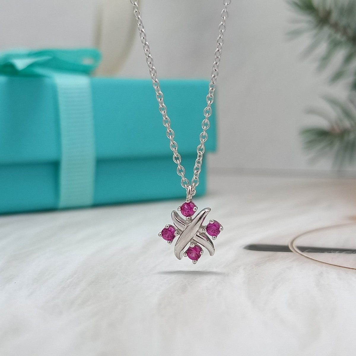 [Resenly Jewelry]PINWHEEL NECKLACE DIAMOND