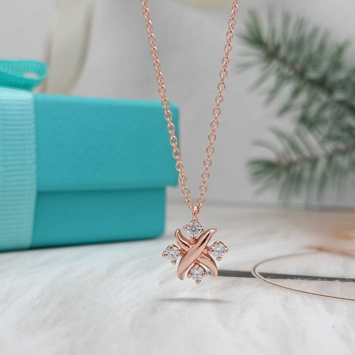 [Resenly Jewelry]PINWHEEL NECKLACE DIAMOND