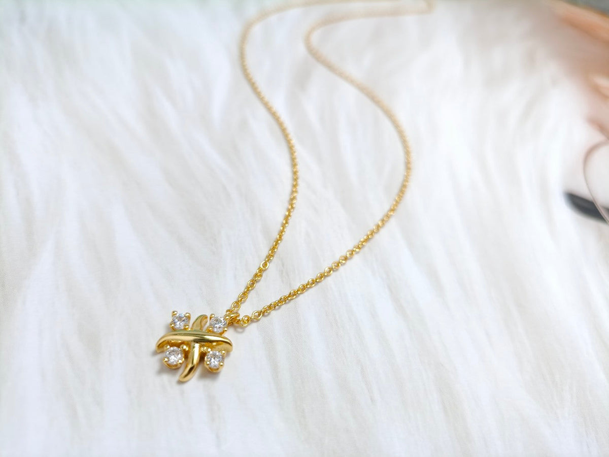 [Resenly Jewelry]PINWHEEL NECKLACE DIAMOND