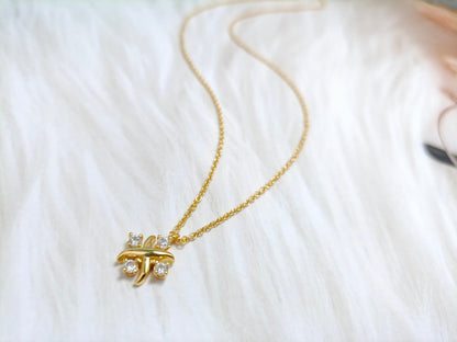 [Resenly Jewelry]PINWHEEL NECKLACE DIAMOND