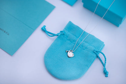 [Resenly Jewelry]KEY AND HEART SILVER NECKLACE