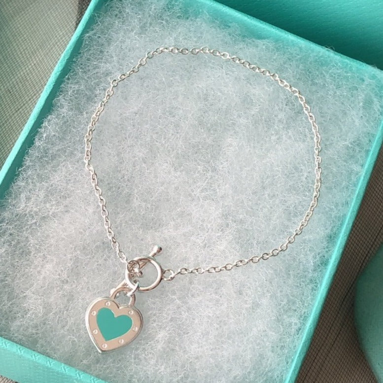 [Resenly Jewelry]LOVE HEART BLUE BRACELET
