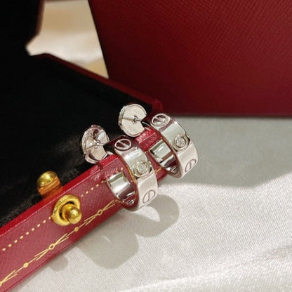 [Resenly Jewelry]LOVE EARRINGS 5.7MM 2 DIAMONDS