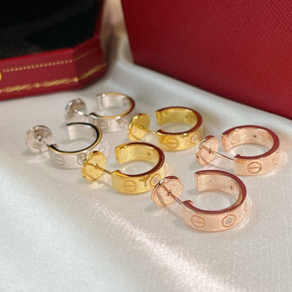 [Resenly Jewelry]LOVE EARRINGS 5.7MM 2 DIAMONDS