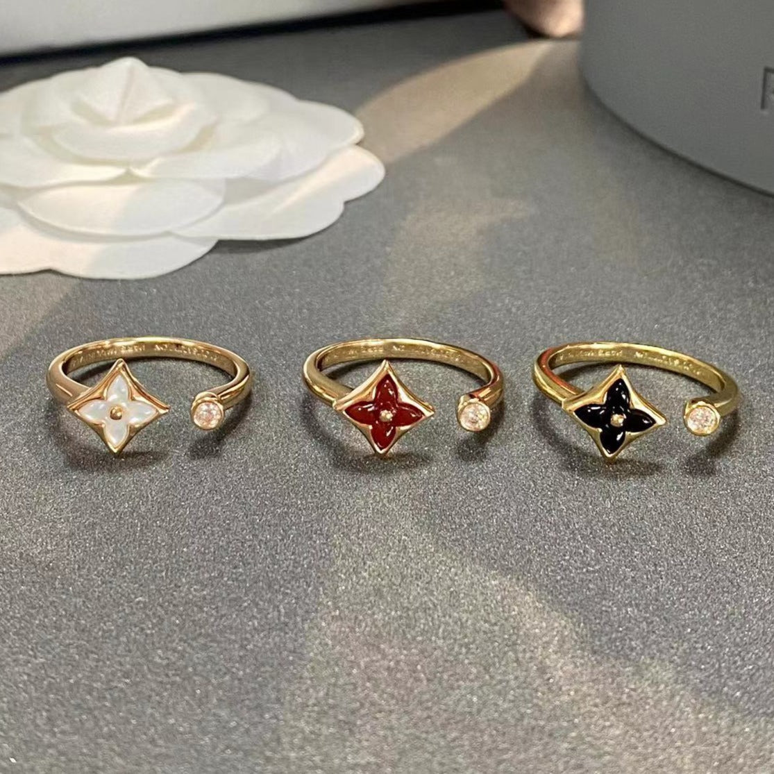 [Resenly Jewelry]STAR 1 DIAMOND OPEN RING