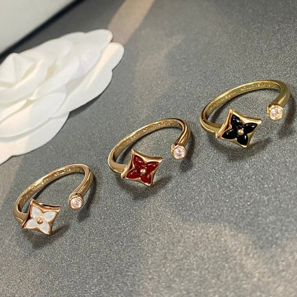 [Resenly Jewelry]STAR 1 DIAMOND OPEN RING