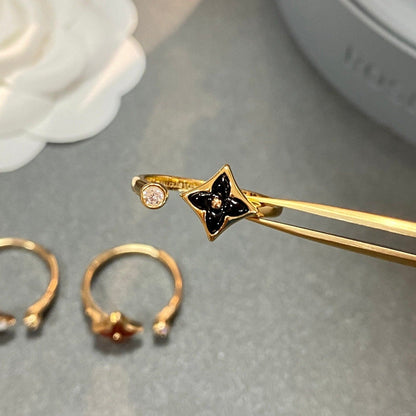 [Resenly Jewelry]STAR 1 DIAMOND OPEN RING