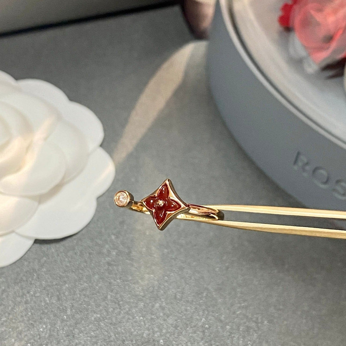 [Resenly Jewelry]STAR 1 DIAMOND OPEN RING