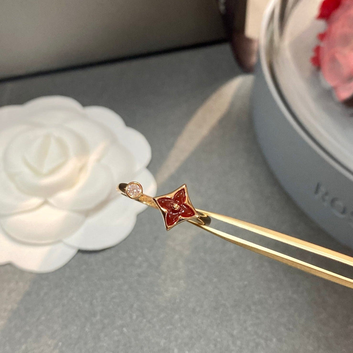 [Resenly Jewelry]STAR 1 DIAMOND OPEN RING