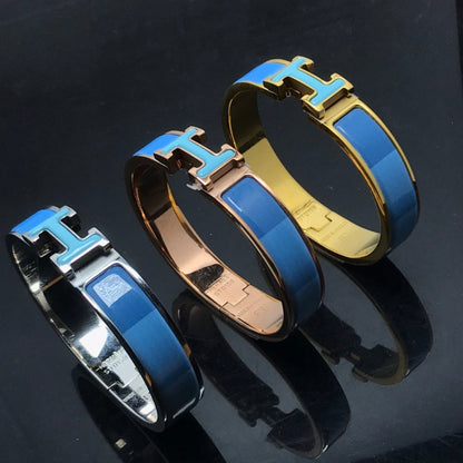 [Resenly Jewelry]H BRACELET BLUE RAINBOW CERAMIC