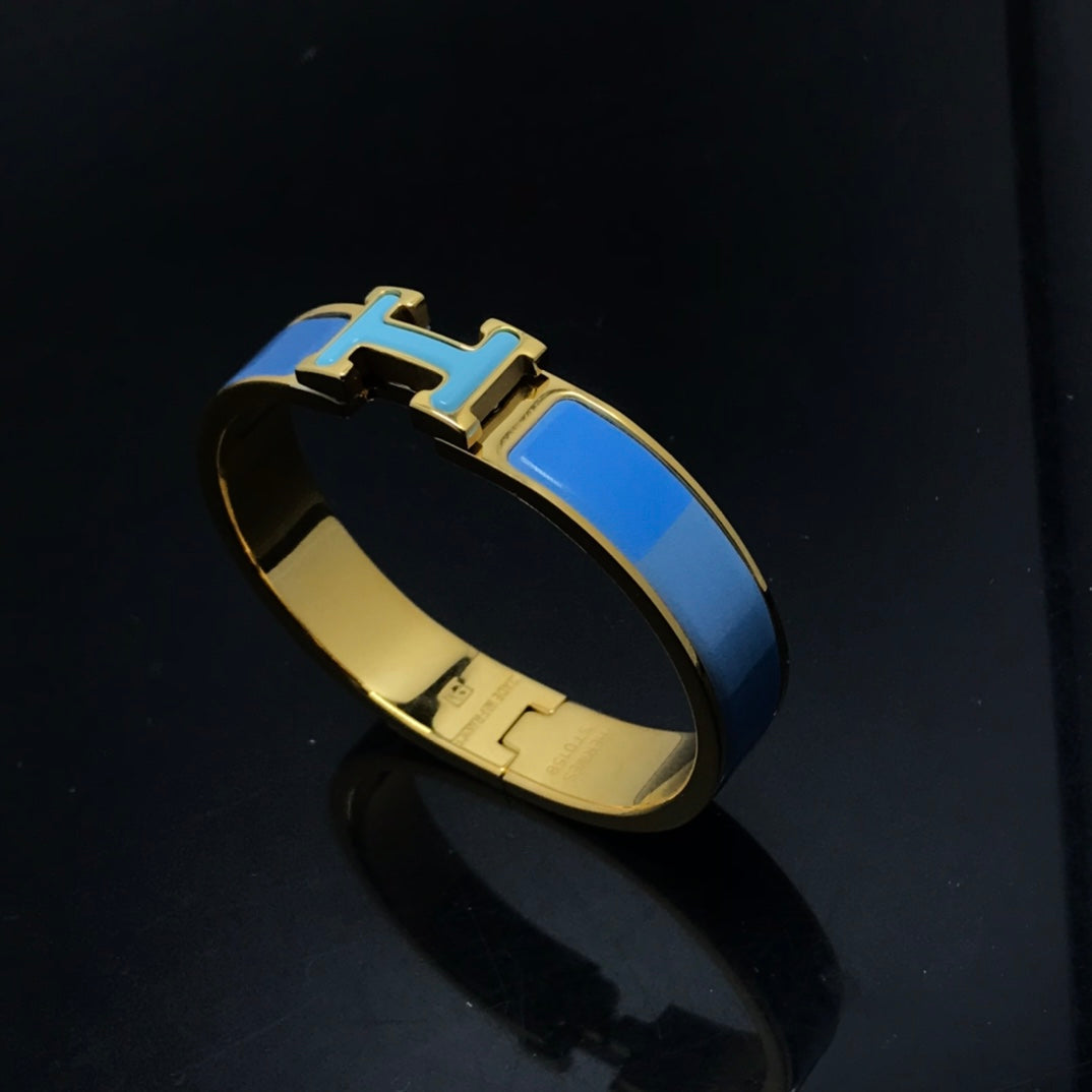 [Resenly Jewelry]H BRACELET BLUE RAINBOW CERAMIC