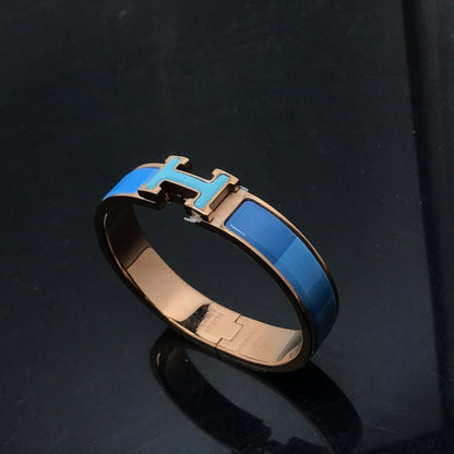 [Resenly Jewelry]H BRACELET BLUE RAINBOW CERAMIC