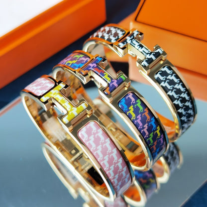 [Resenly Jewelry]H HORSE BRACELET 12MM