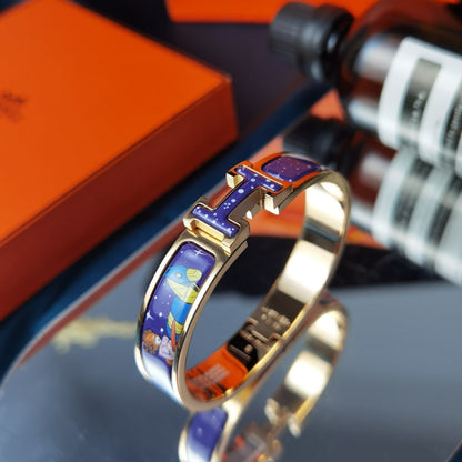 [Resenly Jewelry]H STAR AND MOON BRACELET 12MM