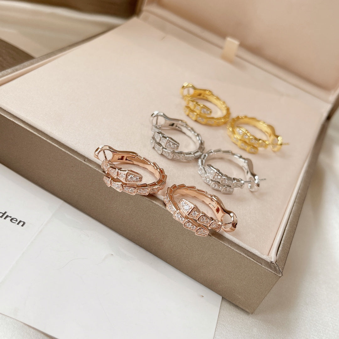 [Resenly Jewelry]SERPENTI EARRINGS DIAMOND