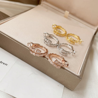 [Resenly Jewelry]SERPENTI EARRINGS DIAMOND