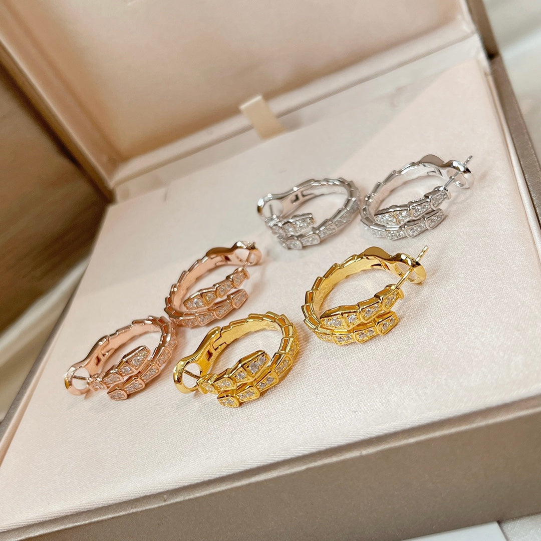 [Resenly Jewelry]SERPENTI EARRINGS DIAMOND