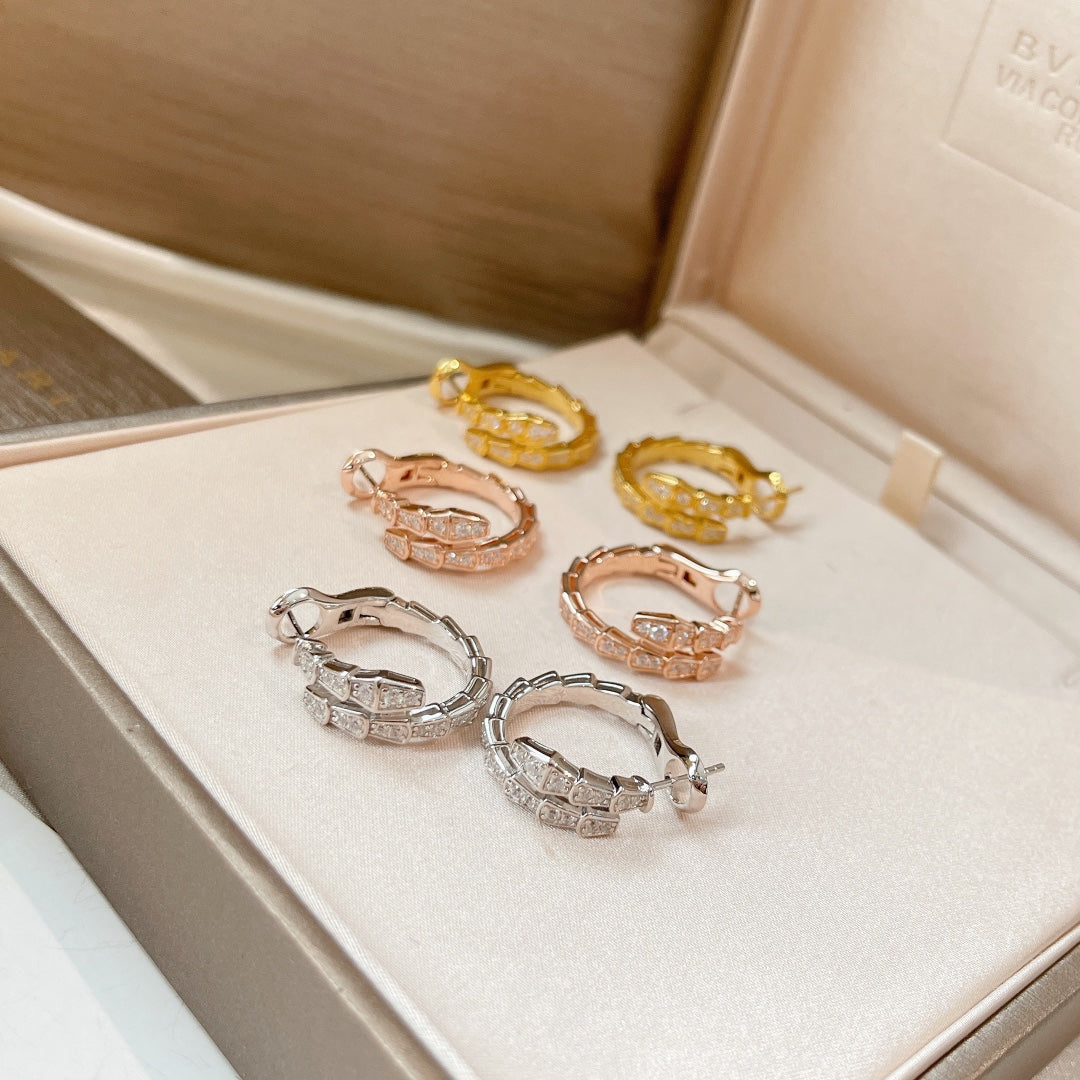 [Resenly Jewelry]SERPENTI EARRINGS DIAMOND