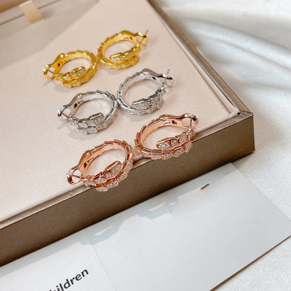 [Resenly Jewelry]SERPENTI EARRINGS DIAMOND