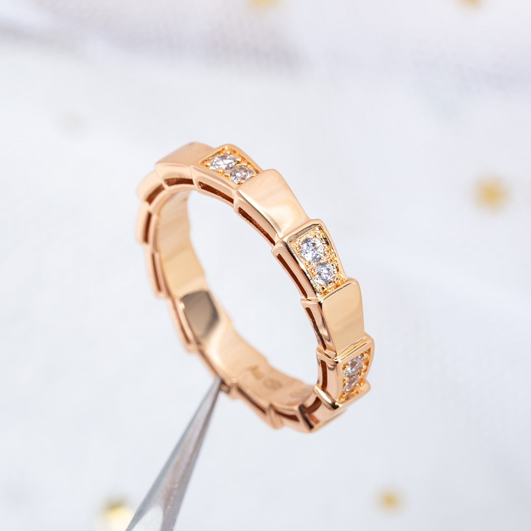 [Resenly Jewelry]SERPENTI RING PINK GOLD  3MM